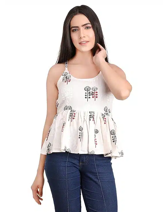 Lavish Casual Trendy Western Floral Print Cotton Ladies