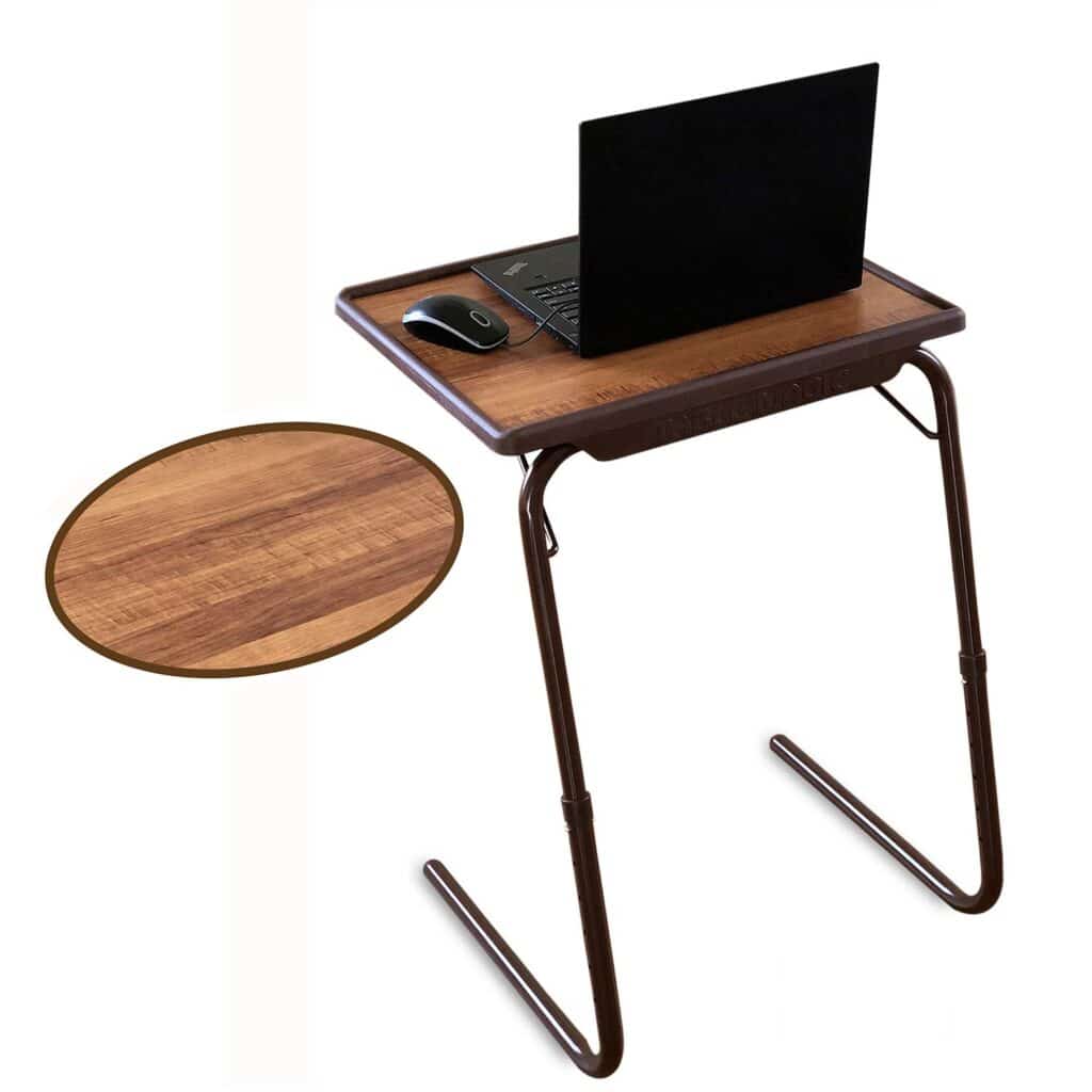 Multipurpose Laptop Table Mat Finish Top PP Steel Metal 52.5 * 40 * 73cm 6 Heights 3 Angles Adjustable Foldable 