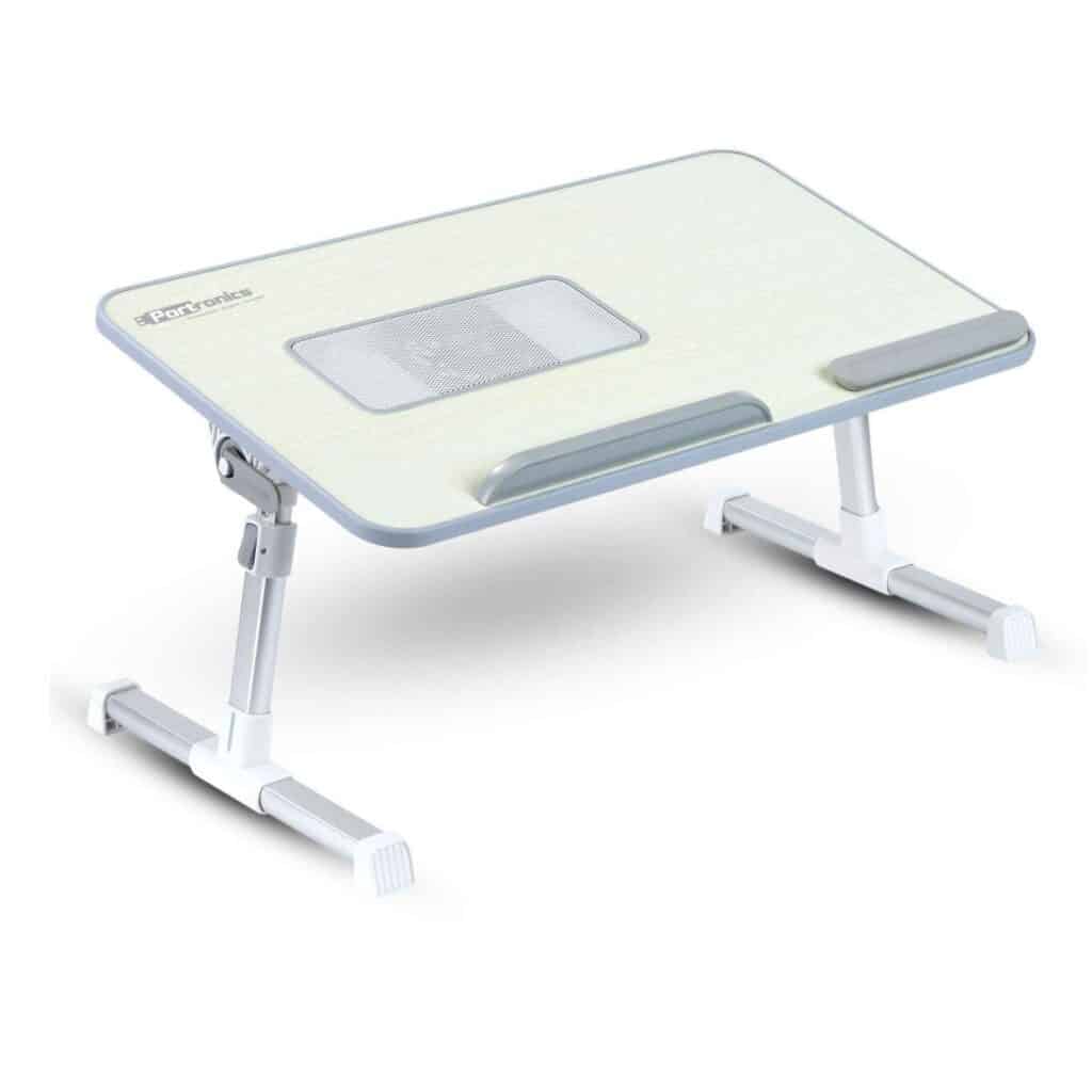 Adjustable Laptop Table with Built-in USB Cooling Fan, Foldable Legs, Adjustable Angle for Home, Office, Working, gaming